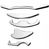 Professional 5 Pieces Stainless Steel Gua Sha Scraping Massage Tools Myofascial Release Kit for Soft Tissue Mobilization Therapy