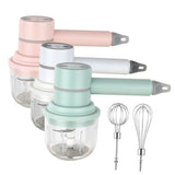 Egg Whisk Handle Wireless Garlic Blender 3 Speeds Lightweight High Power Foamer Jam Blender Puree Milk Frother Food Blender