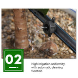 200 Pcs Irrigation Dropper Emitter Pressure Compensating Dripper Hose Drip Head for Horticulture Agricultural Production