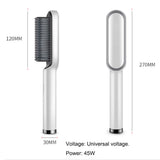 2 in 1 Hot Comb Electric Professional Hair Straightener Tourmaline Ceramic Hair Hot Heating Comb For Hair Styler Tool