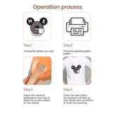 2in1 Mini Electric Iron Hot Press Stamping Machine Cap T-shirt Canvas Bag Cloth DIY Printing Device Thermal Transfer Equipment