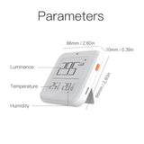 ZigBee 3 in 1 Temperature Humidity Illumination Sensor APP Control Intelligent Linkage Indoor Temperature Humidity Meter