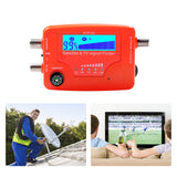2 in 1 Satellite and TV Signal Finder LCD Digital Satellite Finder TV Antenna Signal Strength Meter Signal Finding Meter