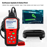 KONNWEI KW818 Enhanced OBDII ODB2 EOBD Car Diagnostic Scanner 12V Battery Tester Check Engine Engine Automotive Code Reader Tool