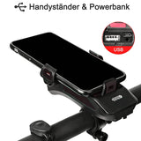 Bicycle Light, USB Rechargeable 4000MAh Headlight, Waterproof Front Light and Speaker with Mobile Power