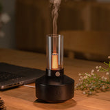 Retro Light Aroma Diffuser Night Light LED Light Recharge Humificador Simulated Candlelight USB Chargeable for Children Bedroom
