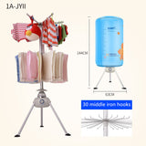 220V Portable Electric Clothes Dryer Household Mute Clothes Quick Drying Machine With 180Min Timer For Winter Baby Clothes Dry