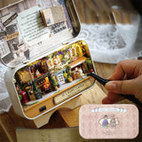 Box Theatre Diy Wooden House for Dolls Miniature Home 13 Styles Nostalgic Theme Doll House Furniture Accessories Toys for Kids