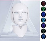 Hot Household Led Phototherapy Mask Face Neck Firm Red Blue Led Photo Spectrometer Beauty Device Beauty Mask