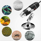 1000X Zoom HD 1080P USB Microscope Digital Magnifier Borescope Video Camera with 8LED Meet Various Industrial Needs