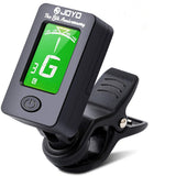 Guitar Tuner Clip-On Tuner Digital Electronic Tuner Acoustic with LCD Display for Guitar, Bass, Violin, Ukulele