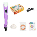 3D Pen DIY 3D Printer Cotton Pen Drawing Pens Bubble Strokes For Children Expansion Effect Pen For Kids Christmas Birthday Gift