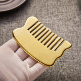 Gua Sha Brass Scraping Board Body Face Massage Tool Detoxify Health Care Copper GuaSha Board Metal Scraper