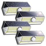 4 Pack Outdoors Solar Lights,With 4 Lighting Modes,Wall Light Motion Sensor Lights, Solar Light For Garden
