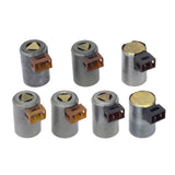 Set of 7 Aluminium Alloy Transmission Soleniod Valve Kit Fit for Audi Auto Car 01M Replacement Spare Parts Accs Easy to Install