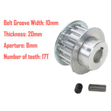 2Pcs Metal Synchronous Pulley Gear Motor Belt Gear Drive Wheel Gear S/N Cj0618 Mini Lathe Gears , Metal Cutting Machine Gears