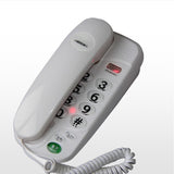 Big Buttons Small Phone Corded Fixed Telephone with Pause and Redial, Indicator Light, Desktop &amp; Wall Mountable for Home