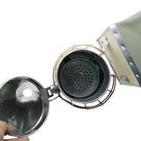 1 Pc Beekeeping Tool Stainless Steel Bee Hive Smoker Galvanized Iron with Heat Shield Protection Beekeeping Equipment