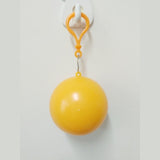 Portable Raincoat Ball Women Men Outdoor Rainwear Waterproof Disposable Camping Hooded Ponchos Plastic Keyring Ball Rain Cover