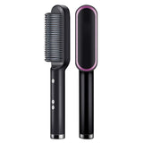 Multifunctional Hair Straightener Brush 2 In 1 Heating Hair Hot Comb Brush Anti-Scald Iron Straightening Brush Styler Tools