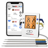 ThermoPro TP25 150M Wireless Smart Bluetooth-Connected Kitchen Cooking Meat Thermometer 4 Probes BBQ Oven Digital Thermometer