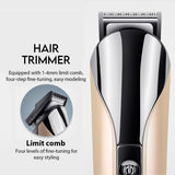6in 1 USB Rechargeable Hair Trimmer Household Electric Hair Clippers Multifunctional Nose Hair Cut Machine Shaving Beard Razor