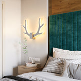 LED Wall Lamp Modern Indoor Sconce for Bedroom Bedside Living Room Aisle Corridor Stairs Home Decorative Antlers Light Fixtures