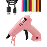 3.6V Cordless Hot Melt Glue Gun 2000mAh Li-ion USB Mini Glue Gun Set Child Hand Crafts  With 7mm Glue Sticks Outdoor Repair Tool