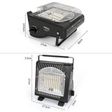 NURGAZ Camping Dual-Purpose Gas Heater Tent Heater Outdoor Gas Stove No Electric Portable Heater For Travelling Camping