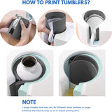 3Pcs Inch Silicone Mug Tumbler Wrap, 3 Thicknesses Mug Press Sublimation Machine Suitable For Sublimation Skinny Tumbler