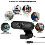 1080P HD Webcam Web Camera PC Computer Web Cameras USB Driver-Free Webcams With Mic For Teleconferencing Live Streaming
