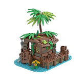 Pirate Shed Irates Pirates Barracuda Bay Island House Building Blocks Kit  21322 49016 Beach Hut Bricks DIY Toys Children Gifts