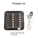 Heating Foot Massage Pad Infrared Therapy Tourmaline Natural Jade Stone Seat for Back Shoulder Full Body Pain Relief Massager