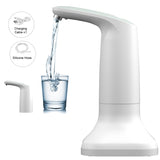 Electric Smart Water Bottle Dispenser Portable Automatic Drinking Water Pump with Base and LED Night Light