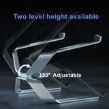Aluminum Laptop Stand Angle Adjustable Ergonomics Notebook Holder Suspended Cooling Base MacBook Air Pro Stand MacBook Holder