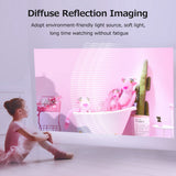 Portable LCD Projector 1080P Resolution Multiple Ports for Office Home Theater Android 9.0 system support display wirelessly