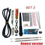 Electric Unit LED Digital Soldering Iron Station Temperature Controller DIY Kits use for HAKKO T12 Handle vibration switch tips