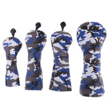 1 Set Golf Club Head Covers Camouflage Interchangeable Adjustable Wear Resistant Golf Wood Cover Set With Number 135UT Clubs Set