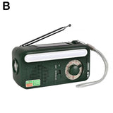 Solar Power Emergency Radio Hand Crank Dynamo Portable AM/FM Weather Radio Flashlight Reading Lamp 2000mAh Power Bank For Phone