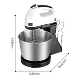 Electric Hand Mixer 7-Speed Mini with Bucket Stand Mixer for Baking Cake Hand Blender Dough Mixer Food Mixer Mixer Blender Ice