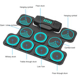 Electronic Drum Sets, 9 Drum Pads, Beginner Practice, MIDI Drum Pad for Playing Games, Electronic Drum Kits