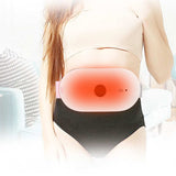 Electric Waist Massage Belt Device Abdominal Heated Belt Lower Back Heating Pad Massager White Electric Massager