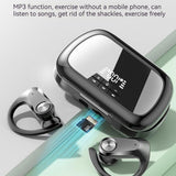 Q2s Wireless Bluetooth-compatible Headset Digital Display Ear-mounted Binaural Waterproof Sports Earphones