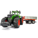 RC Tractor 1/16 RC Truck Farm Tractor 2.4G Remote Control Trailer Dump/Rake/Water Truck Simulated Large Construction Vehicle Toy