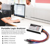 16 Channels Logic Analyzer USB 2.0 Interface 100MHz Sampling Rate Supports PC Software for Timing Judgment and Analysis