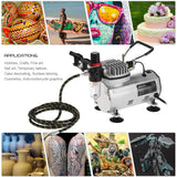 Professional Air Compressor Set Hobby Paint Spray Set Nail Art Sprayer with Braided Air Hose  spray gun professional paint gun