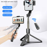 L08 Single Axis Handheld Gimbal Stabilizer With Wireless Shutter Tripod For Smartphone Action Camera Video Record Selfie Stick