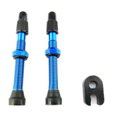 VODOOL 1 Pair Stem Presta Valve 60mm Aluminum Alloy Anti-resistance Repairing Elements for Road MTB Bike Tubeless Tire Tyre