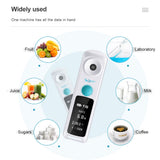 6 in 1 Brix Sugar Meter Auto Refractometer Digital 0-55%/0-95%/0-26% Drip Coffee TDS Smart Bluetooth-compatible Densimeter