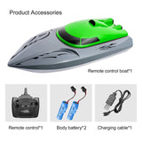 20km/h Dual Motor RC Boat 3.7V Battery 2.4GHz High Speed Remote Control Toys Speedboat for Children Holiday Party Gift